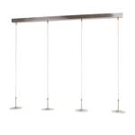 Suspension LED Santander 4 ampoules Nickel mat