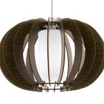 Hanglamp Stellato 2 massief essenhout - 1 lichtbron - Bruin - Breedte: 50 cm