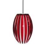 Hanglamp Tentacle kunststof/rood glas 1 lichtbron