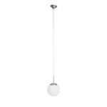 Lampada a sospensione Sally Metallo/Tessuto bianco A 1 luce