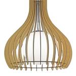 Hanglamp Tindori massief essenhout/staal - 1 lichtbron - Esdoornhouten look - Breedte: 50 cm