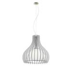 Hanglamp Tindori massief essenhout/staal - 1 lichtbron - Wit - Breedte: 50 cm