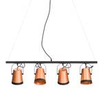 Suspension Trend Buckets Aluminium / Fer - 4 ampoules - Cuivre / Noir