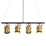 Lampada a sospensione Trend Buckets alluminio / ferro - 4 luci - Ottone / Nero