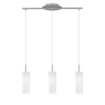 Suspension Troy Elegance II Verre / Acier - 3 ampoules