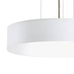 LED-hanglamp Veneli 1 lichtbron - Essenhouten wit - Diameter: 50 cm