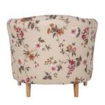 Fauteuil Philipp Tissu avec motif floral - Beige