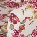 Fauteuil Philipp Tissu avec motif floral Beige / Rose