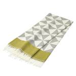 Plaid Amanda Triangels Webstoff - Creme / Limette