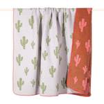 Plaid Cactus Coton - Beige / Orange