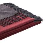Plaid Cosy Luxury Wolle - Rot / Grau