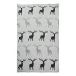 Plaid T-Cuddly Deers Grau - Naturfaser - 130 x 180 cm