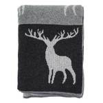 Plaid T-Cuddly Deers Grau - Naturfaser - 130 x 180 cm