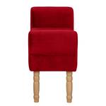 Bankje Banquette fluweel - Rood