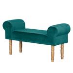 Banc capitonné Banquette Velours - Turquoise