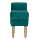 Bankje Banquette fluweel - Turquoise