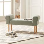 Gestoffeerde bank Lotta II geweven stof beige - Mintkleurig - Beige - Es