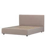 Gestoffeerd bed Alessio (incl. opbergruimte- - Stof Valona: Beige - 160 x 200cm - 1 opbergruimte