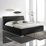 Gestoffeerd bed Alto Comfort zwart kunstleer/wit - Zwart - 200 x 200cm