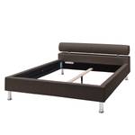 Gestoffeerd bed Anello kunstleer - Bruin - 100 x 200cm