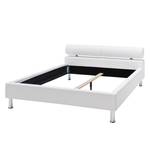 Letto imbottito Anello Similpelle - Bianco - 120 x 200cm