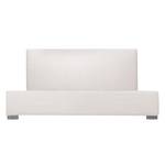 Gestoffeerd bed Aralia I geweven stof - Stof Floreana: Beige - 140 x 200cm - 1 opbergruimte - Cilinder