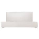 Gestoffeerd bed Aralia I geweven stof - Stof Floreana: Beige - 140 x 200cm - 1 opbergruimte - T-vorm