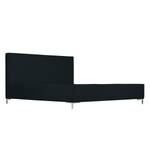 Polsterbett Aralia I Webstoff - Stoff Floreana: Schwarz - 140 x 200cm - 1 Bettkasten - T-Kufen