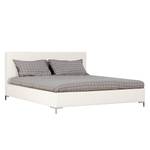 Gestoffeerd bed Aralia I geweven stof - Stof Naya: Lichtbeige - 140 x 200cm - 1 opbergruimte - T-vorm