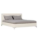 Polsterbett Aralia I Webstoff - Stoff Naya: Grau-Beige - 160 x 200cm - 1 Bettkasten - T-Kufen