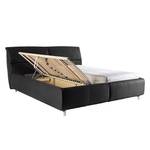 Gestoffeerd bed Belle Epoque zwart - 180 x 200cm - H2 tot 80kg