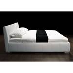 Gestoffeerd bed Buford wit kunstleer - 180 x 200cm