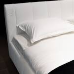 Gestoffeerd bed Buford wit kunstleer - 180 x 200cm