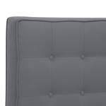 Gestoffeerd bed Chelsea Stof Valona: Zilverkleurig - 140 x 200cm