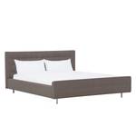 Gestoffeerd bed Chelsea Stof Valona: Beige - 160 x 200cm