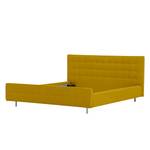 Gestoffeerd bed Chelsea Stof Valona: Mosterdgeel - 90 x 200cm