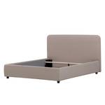 Gestoffeerd bed Chiara Stof Valona: Beige - 140 x 200cm - Geen opbergruimte