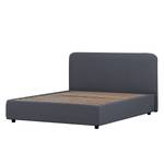 Gestoffeerd bed Chiara Stof Valona: Grijs - 140 x 200cm - 1 opbergruimte