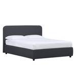 Gestoffeerd bed Chiara Stof Valona: Antraciet - 160 x 200cm - 1 opbergruimte