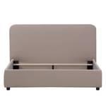 Gestoffeerd bed Chiara Stof Valona: Beige - 180 x 200cm - Geen opbergruimte