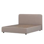 Gestoffeerd bed Chiara Stof Valona: Beige - 180 x 200cm - 1 opbergruimte