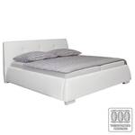 Gestoffeerd bed Classic Button kunstleer - Kunstleer NTLO: 1 snow - 140 x 200cm - H3 medium