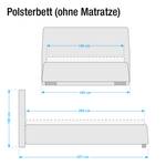 Polsterbett Classic Button Kunstleder NTLO: 6 oil - 140 x 200cm - Ohne Matratze