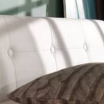 Letto imbottito Classic Button Similpelle - Similpelle NTLO: 1 snow - 140 x 200cm - Senza materasso