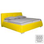 Gestoffeerd bed Classic Button kunstleer - Kunstleer NTLO: 5 yellow clay - 160 x 200cm - H2 zacht