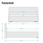 Polsterbett Classic Button Kunstleder - Kunstleder NTLO: 5 yellow clay - 180 x 200cm - H2