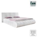 Gestoffeerd bed Elisse (incl. bedlades) kunstleer wit - 160 x 200cm