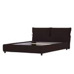 Polsterbett Fanna Stoff Linea: Braun - 140 x 200cm - Wenge