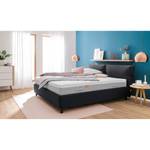 Gestoffeerd bed Fanna Stof Linea: Antraciet - 160 x 200cm - Wenge