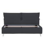 Gestoffeerd bed Fanna Stof Linea: Antraciet - 160 x 200cm - Roestvrij staal